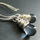 Silver Plated Wire Wrapped Earrings